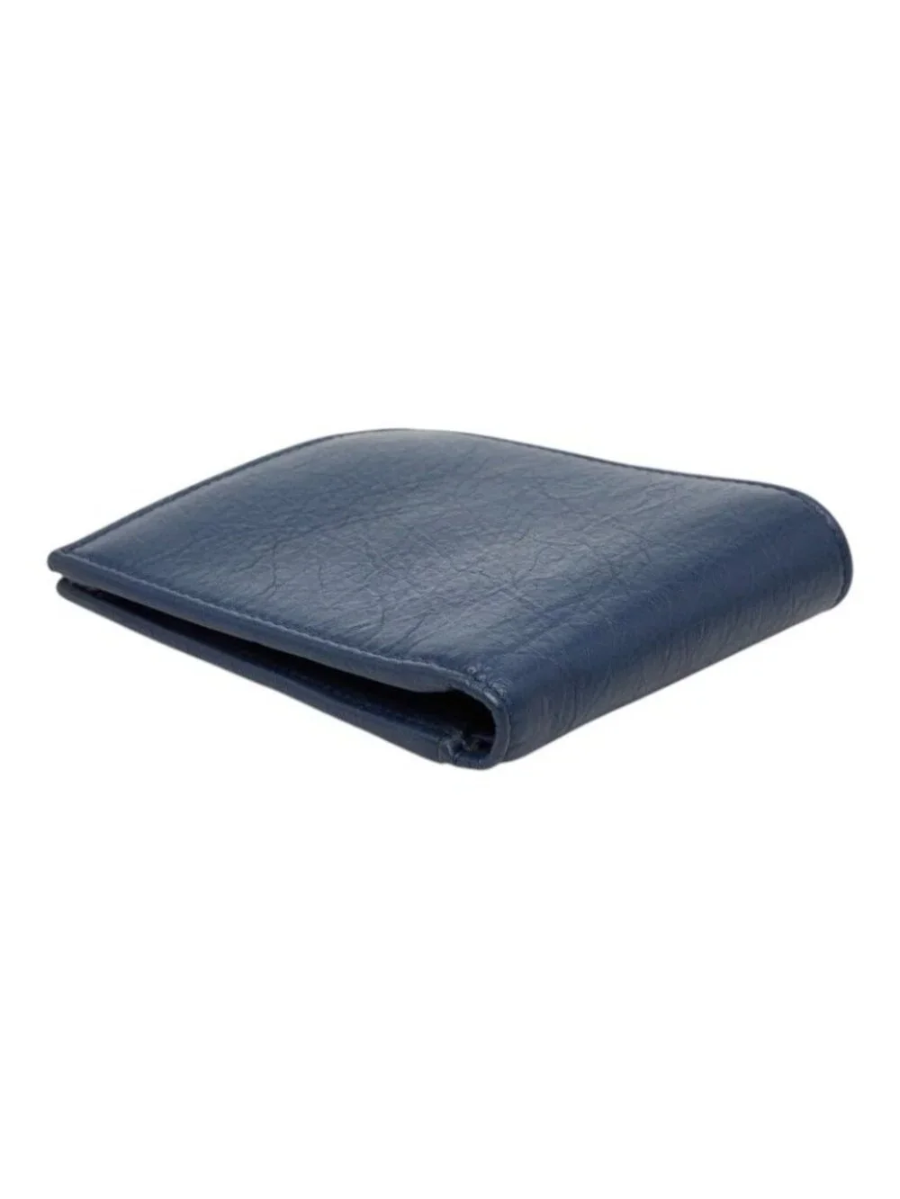 Balenciaga Square Coin Wallet Bifold Compact Navy Leather